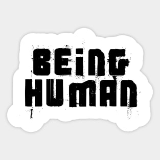 Being human on pride month Sticker